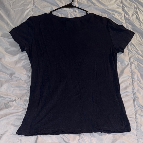 Adidas Black Tee with Colorful Floral Design - Picture 2 of 4